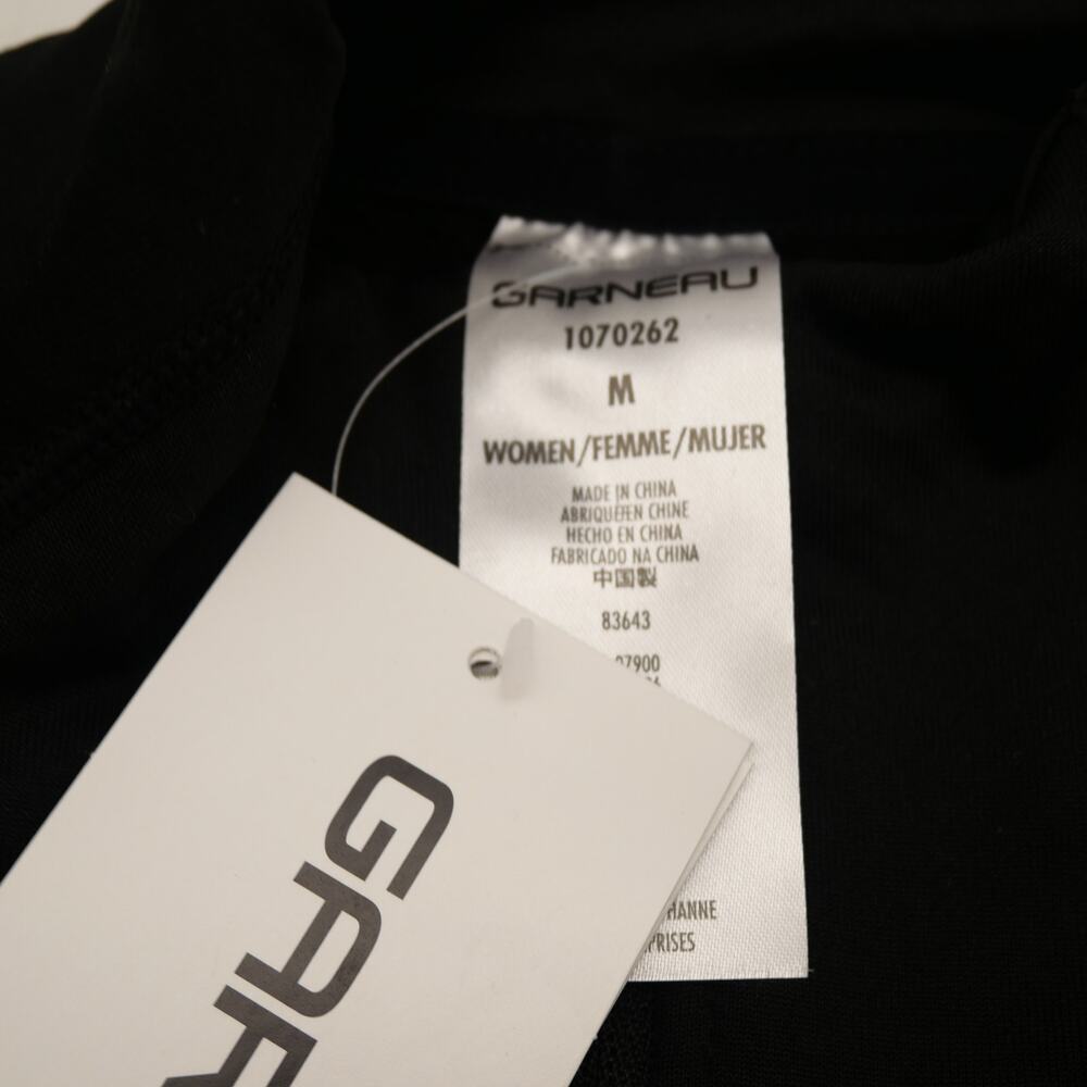 NEW Louis Garneau Women's Medium 3000 Zip Neck BLACK Regulates Temperature - Picture 3 of 9
